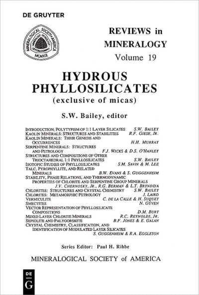 Hydrous Phyllosilicates