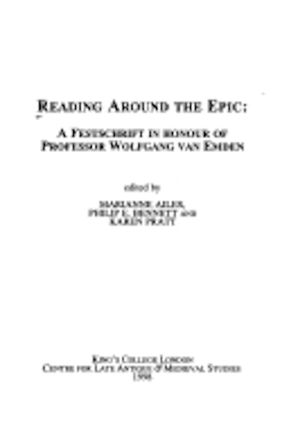 Book cover image for Reading around the Epic ISBN: 9780952211969