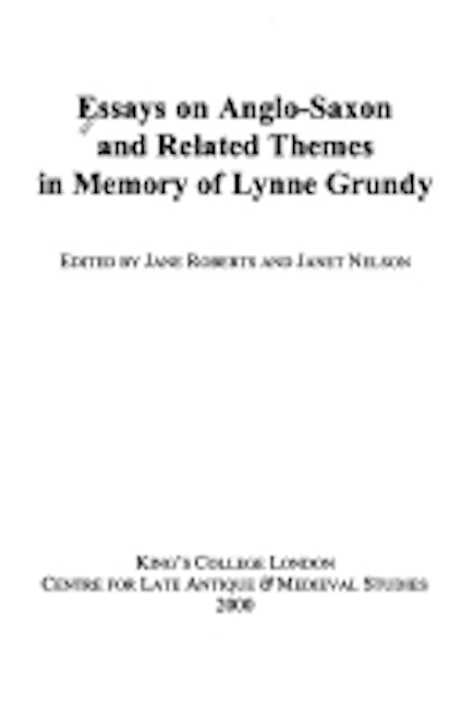 Book cover image for Essays on Anglo-Saxon and Related Themes in Memory of Lynne Grundy ISBN: 9780952211990