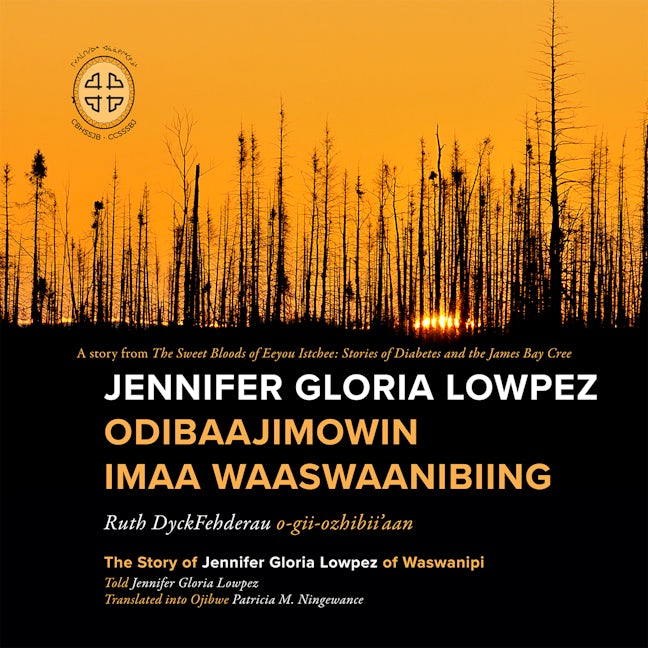 Book cover image for Jennifer Gloria Lowpez Odibaajimowin imaa Waaswaanibiing ISBN: 9780973054286