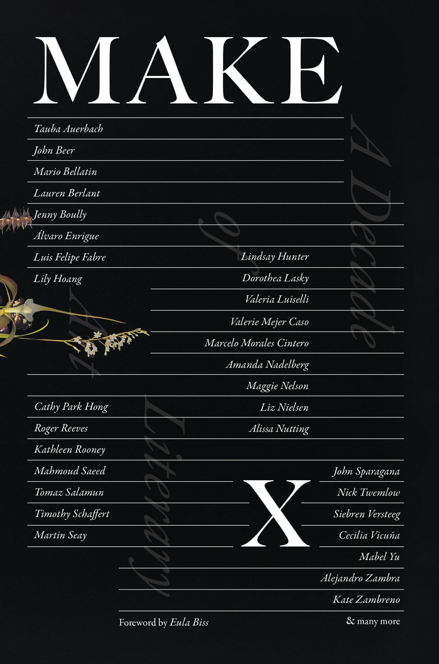 Book cover image for MAKE X ISBN: 9780983186397