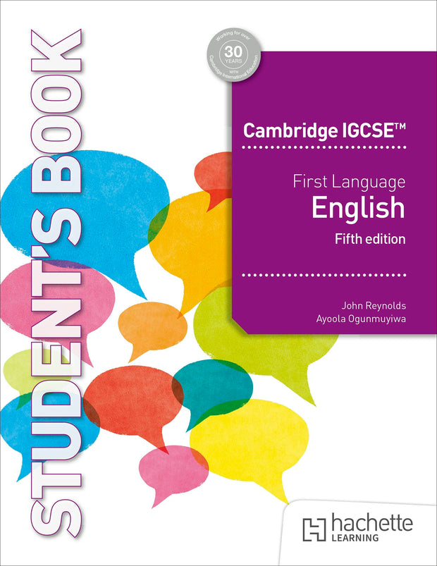 Cover image for Cambridge IGCSE First Language English Fifth Edition, isbn: 9781036010768