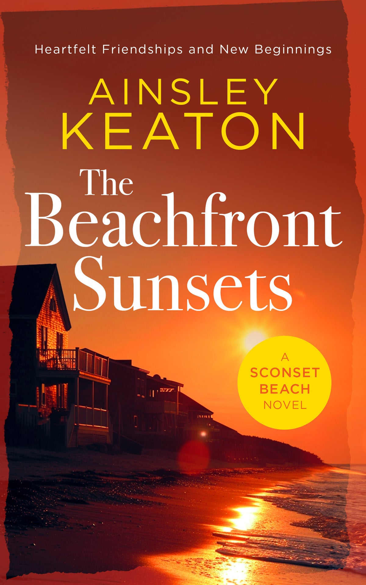 Cover image for The Beachfront Sunsets ISBN 9781036703752