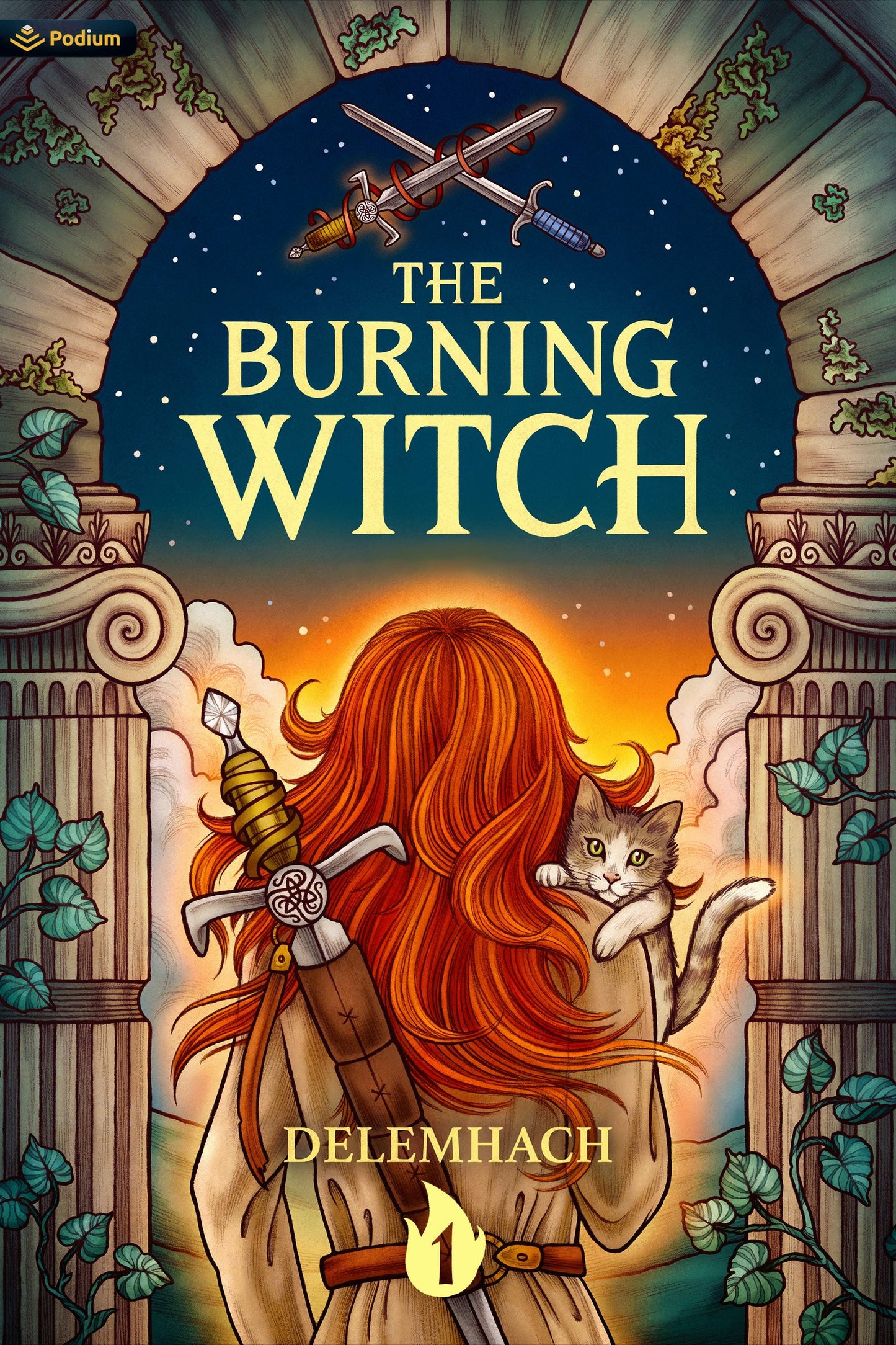 Book cover image for The Burning Witch ISBN: 9781039429918