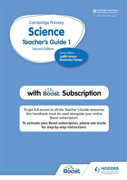 Cover image for Cambridge Primary Science Teacher's Guide Stage 1 with Boost Subscription, isbn: 9781398300842