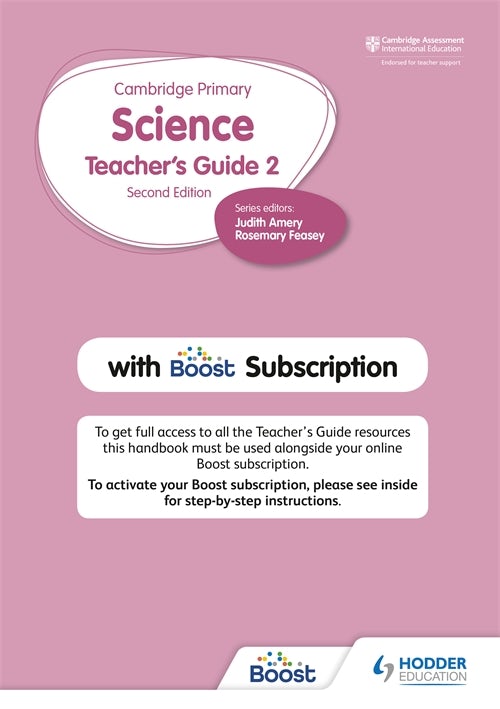 Cover image for Cambridge Primary Science Teacher's Guide Stage 2 with Boost Subscription, isbn: 9781398300859