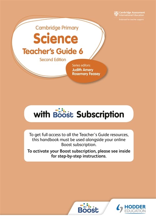 Book cover image for Cambridge Primary Science Teacher's Guide Stage 6 with Boost Subscription ISBN: 9781398300897