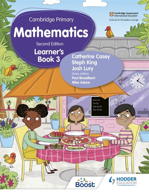 Book cover image for Cambridge Primary Mathematics Learner's Book 3 Second Edition ISBN: 9781398300989