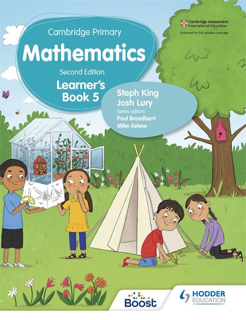 Book cover image for Cambridge Primary Mathematics Learner's Book 5 Second Edition ISBN: 9781398301061