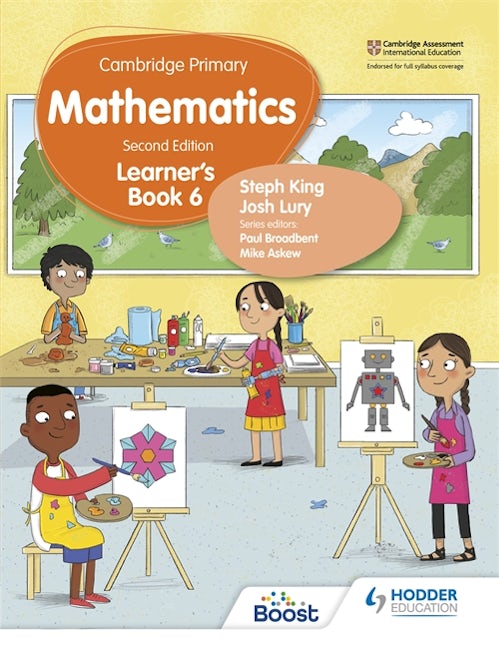 Book cover image for Cambridge Primary Mathematics Learner's Book 6 Second Edition ISBN: 9781398301108