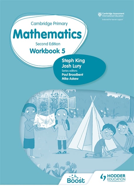Book cover image for Cambridge Primary Mathematics Workbook 5 Second Edition ISBN: 9781398301221
