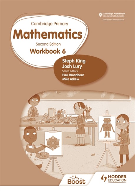 Book cover image for Cambridge Primary Mathematics Workbook 6 Second Edition ISBN: 9781398301245
