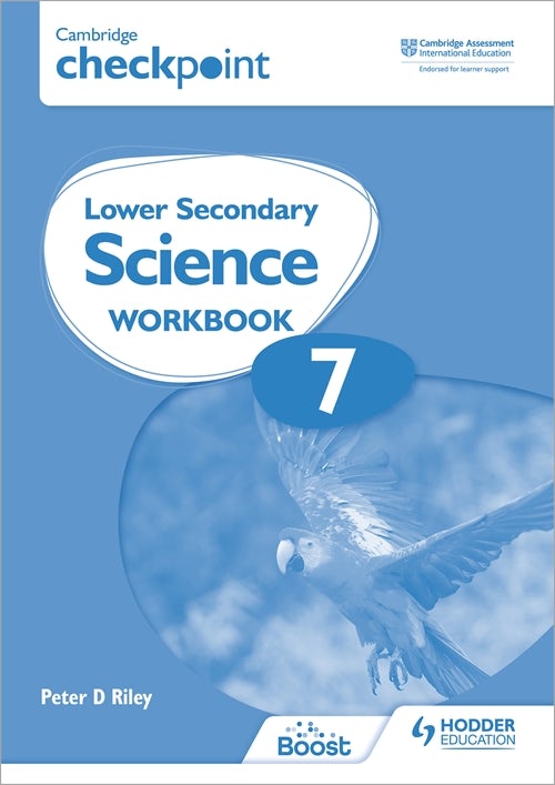 Book cover image for Cambridge Checkpoint Lower Secondary Science Workbook 7 ISBN: 9781398301399