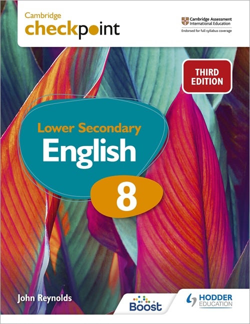 Book cover image for Cambridge Checkpoint Lower Secondary English Student's Book 8 ISBN: 9781398301849