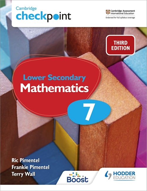 Book cover image for Cambridge Checkpoint Lower Secondary Mathematics Student's Book 7 ISBN: 9781398301948