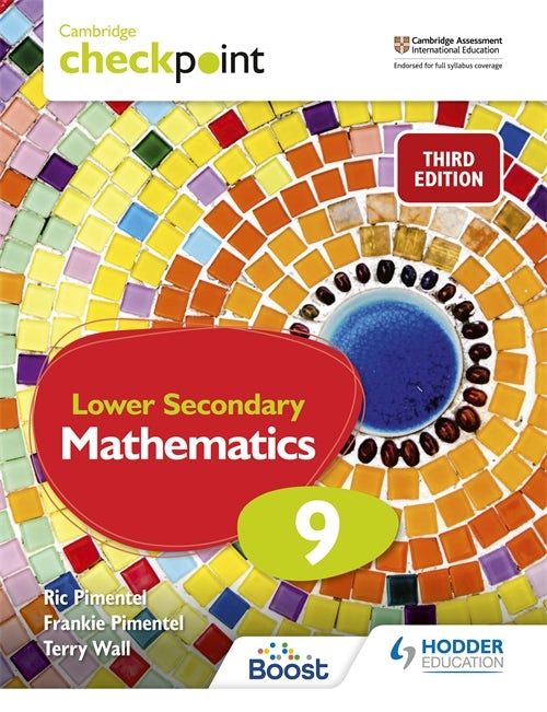 Book cover image for Cambridge Checkpoint Lower Secondary Mathematics Student's Book 9 ISBN: 9781398302044