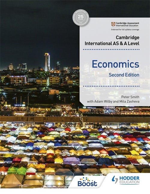 Book cover image for Cambridge International AS and A Level Economics Second Edition ISBN: 9781398308275