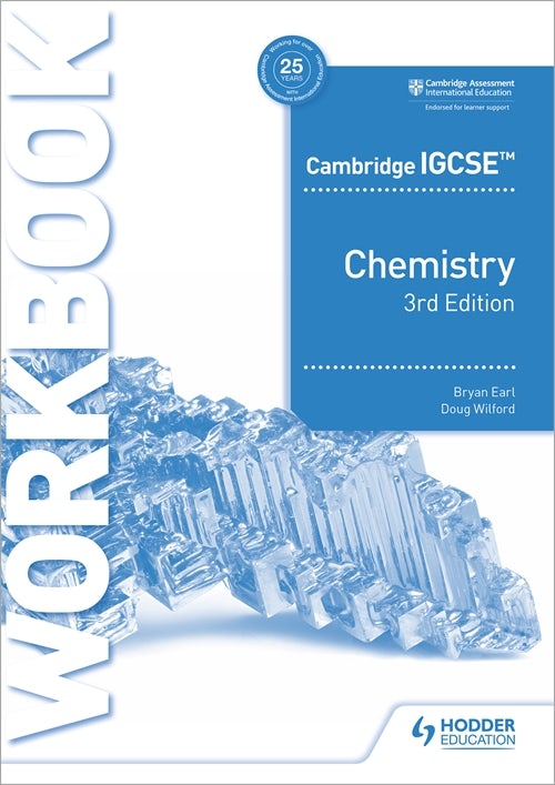 Book cover image for Cambridge IGCSE™ Chemistry Workbook 3rd Edition ISBN: 9781398310537