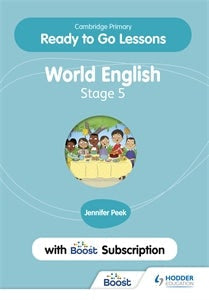 Book cover image for Cambridge Primary Ready to Go Lessons for World English 5 with Boost Subscription ISBN: 9781398351691