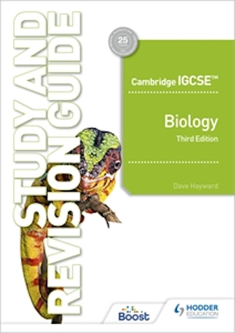Book cover image for Cambridge IGCSE™ Biology Study and Revision Guide Third Edition ISBN: 9781398361348