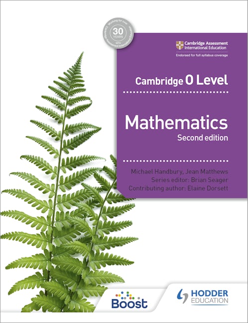 Book cover image for Cambridge O Level Mathematics Second edition ISBN: 9781398373877