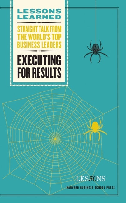 Cover image for Executing for Results, isbn: 9781422126417