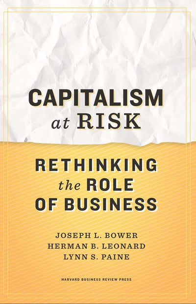 Cover image for Capitalism at Risk, isbn: 9781422130032