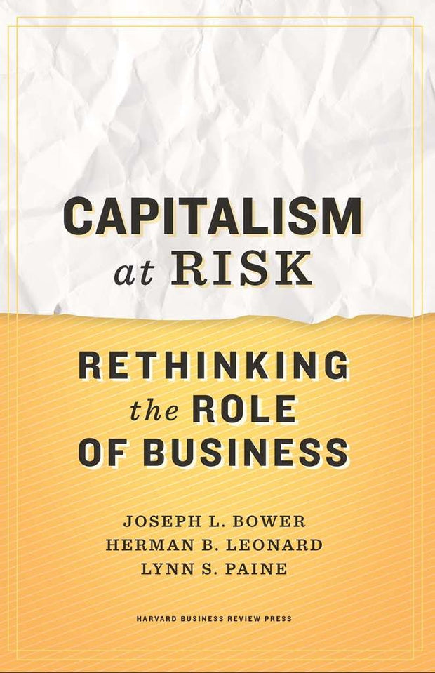 Cover image for Capitalism at Risk, isbn: 9781422130032