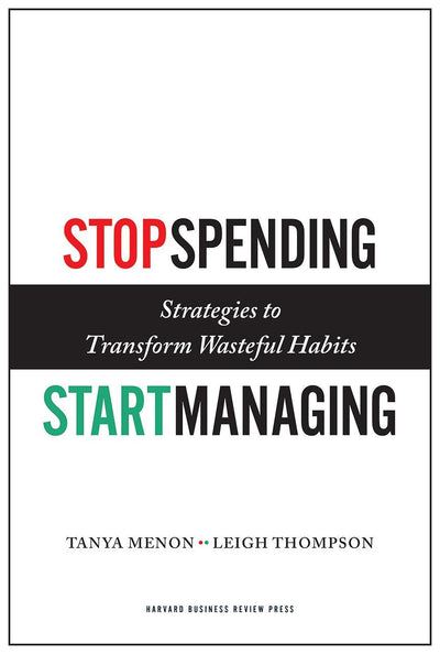Cover image for Stop Spending, Start Managing, isbn: 9781422143025