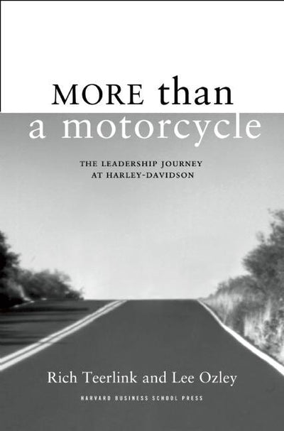 Cover image for More Than a Motorcycle, isbn: 9781422160725