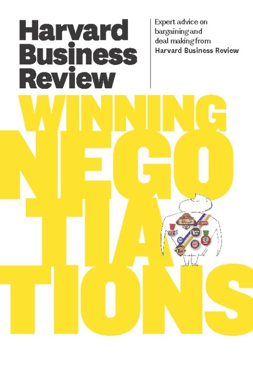 Cover image for Harvard Business Review on Winning Negotiations, isbn: 9781422162576