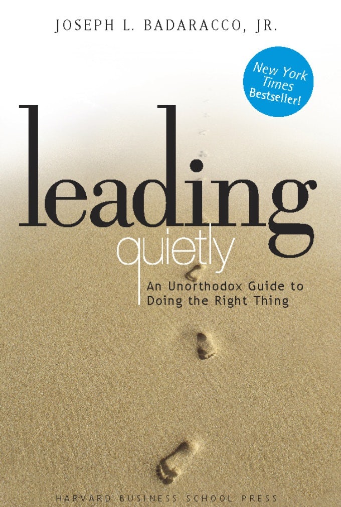 Book cover image for Leading Quietly ISBN: 9781422163368