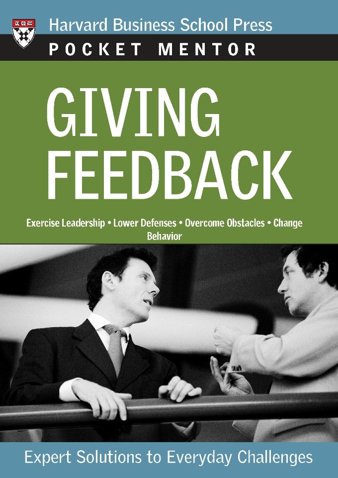 Book cover image for Giving Feedback ISBN: 9781422163757
