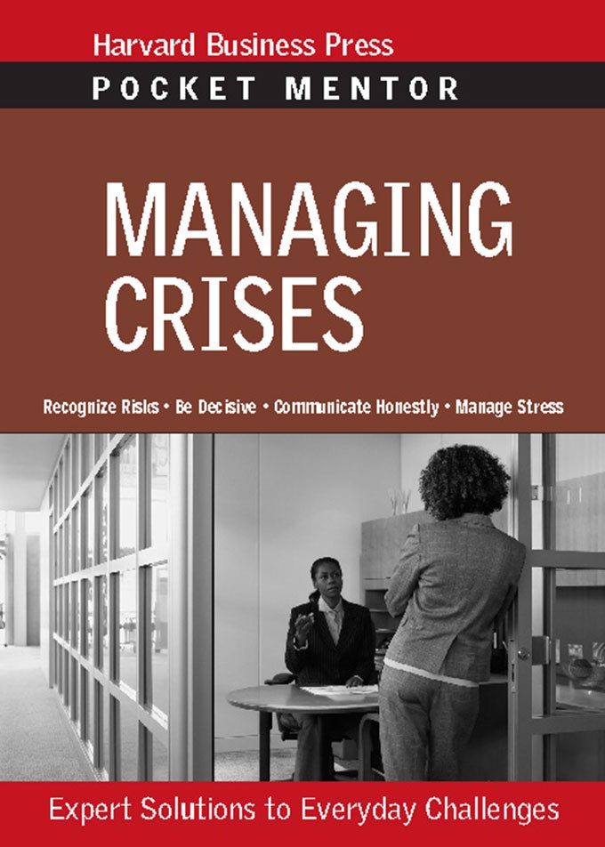 Book cover image for Managing Crises ISBN: 9781422163863