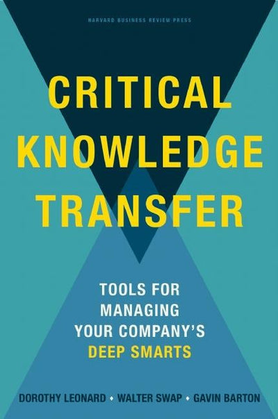 Cover image for Critical Knowledge Transfer, isbn: 9781422168110
