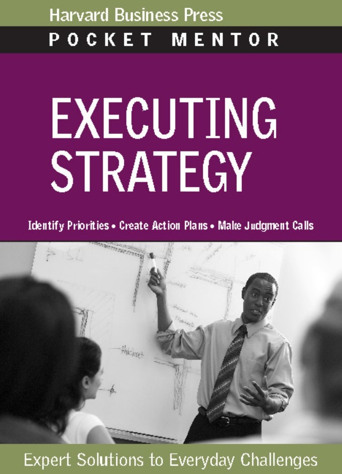 Book cover image for Executing Strategy ISBN: 9781422172612