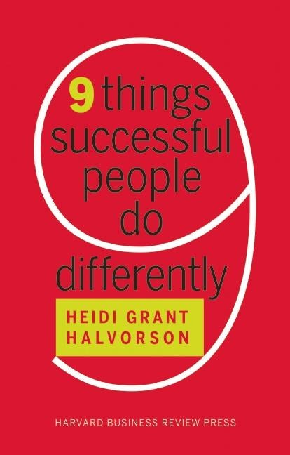 Cover image for Nine Things Successful People Do Differently, isbn: 9781422193402