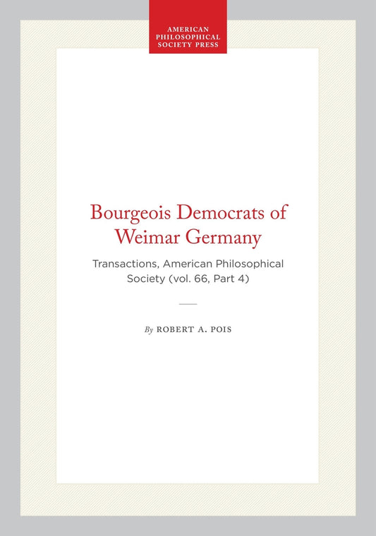 Bourgeois Democrats of Weimar Germany