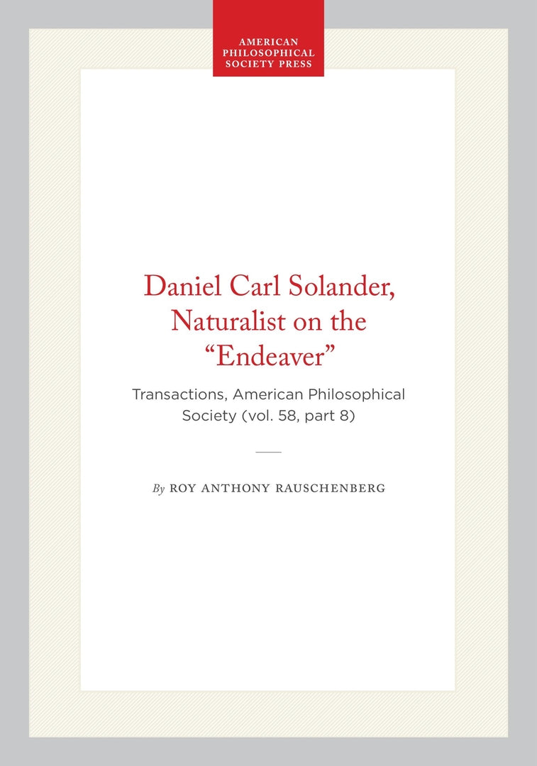 Cover image for Daniel Carl Solander, Naturalist on the “Endeaver” ISBN 9781422375853