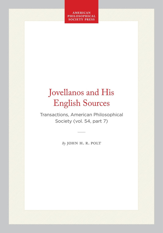 Jovellanos and His English Sources
