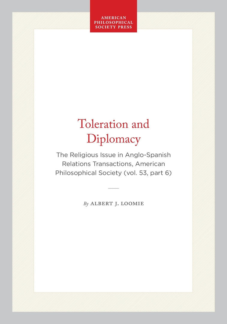 Cover image for Toleration and Diplomacy ISBN 9781422376256