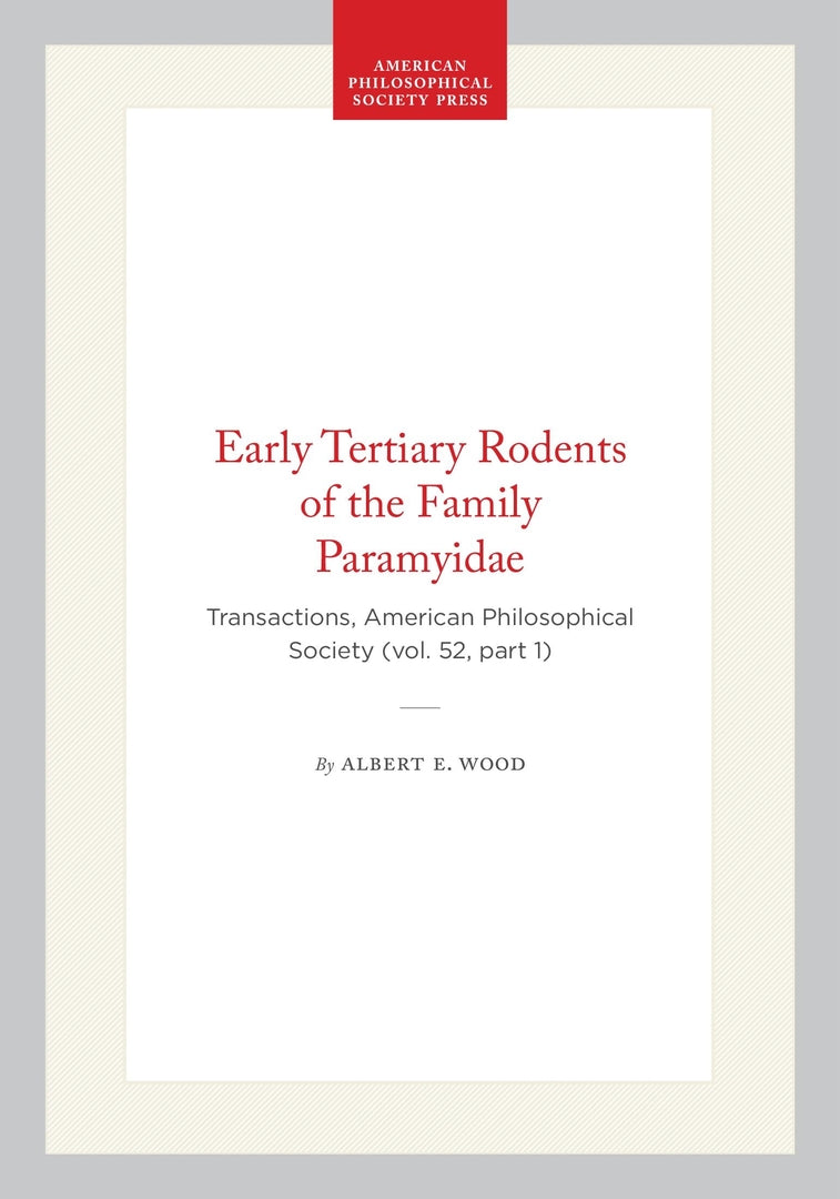 Cover image for Early Tertiary Rodents of the Family Paramyidae ISBN 9781422376300