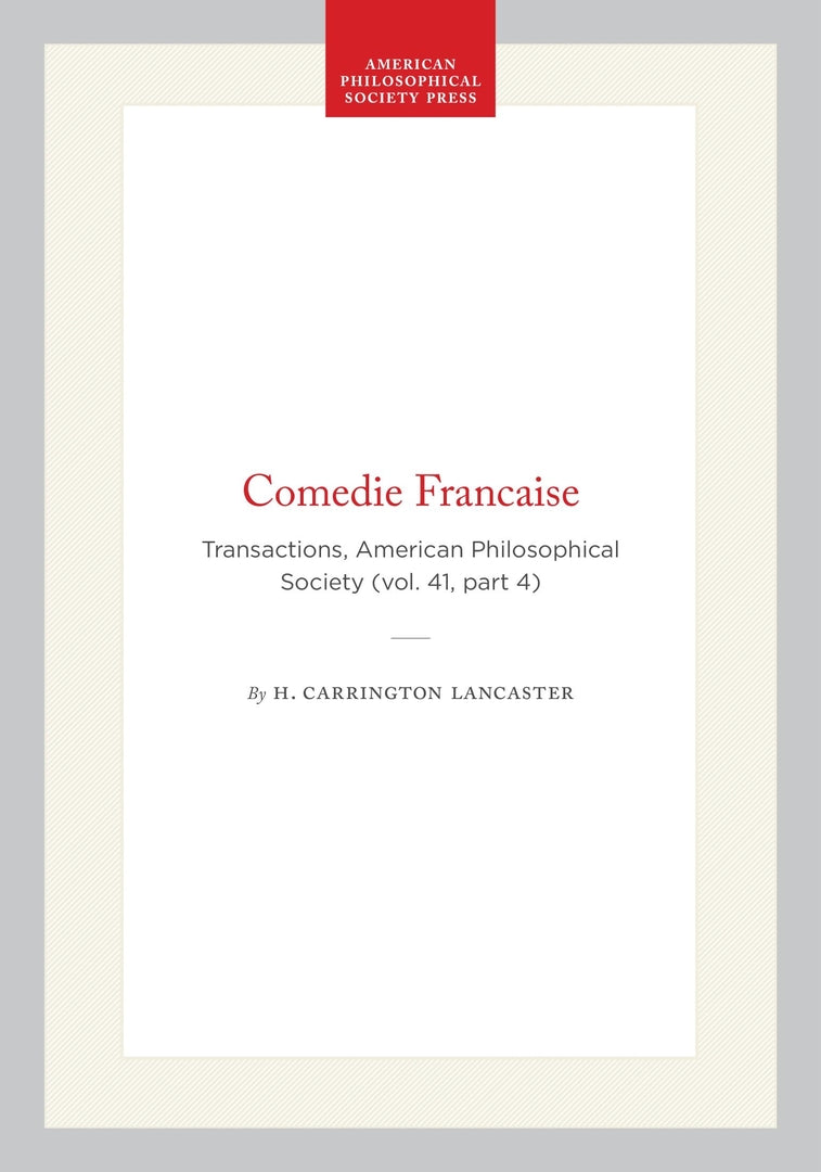 Cover image for Comedie Francaise ISBN 9781422376409