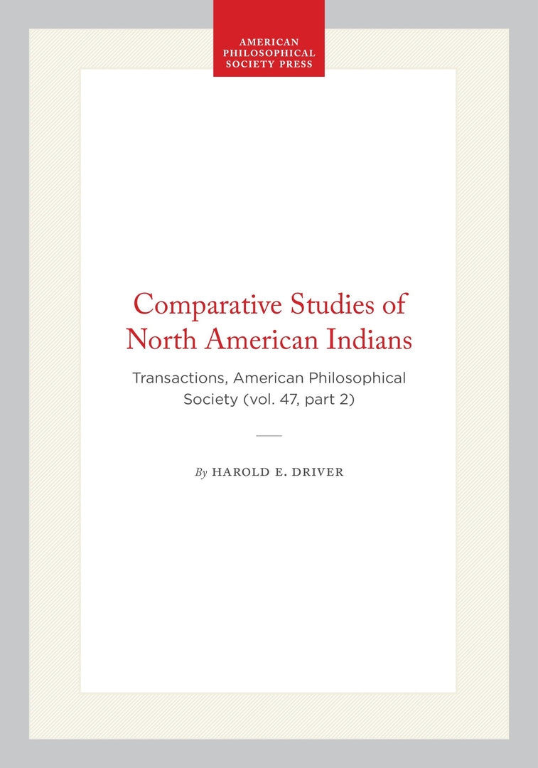Cover image for Comparative Studies of North American Indians ISBN 9781422376737