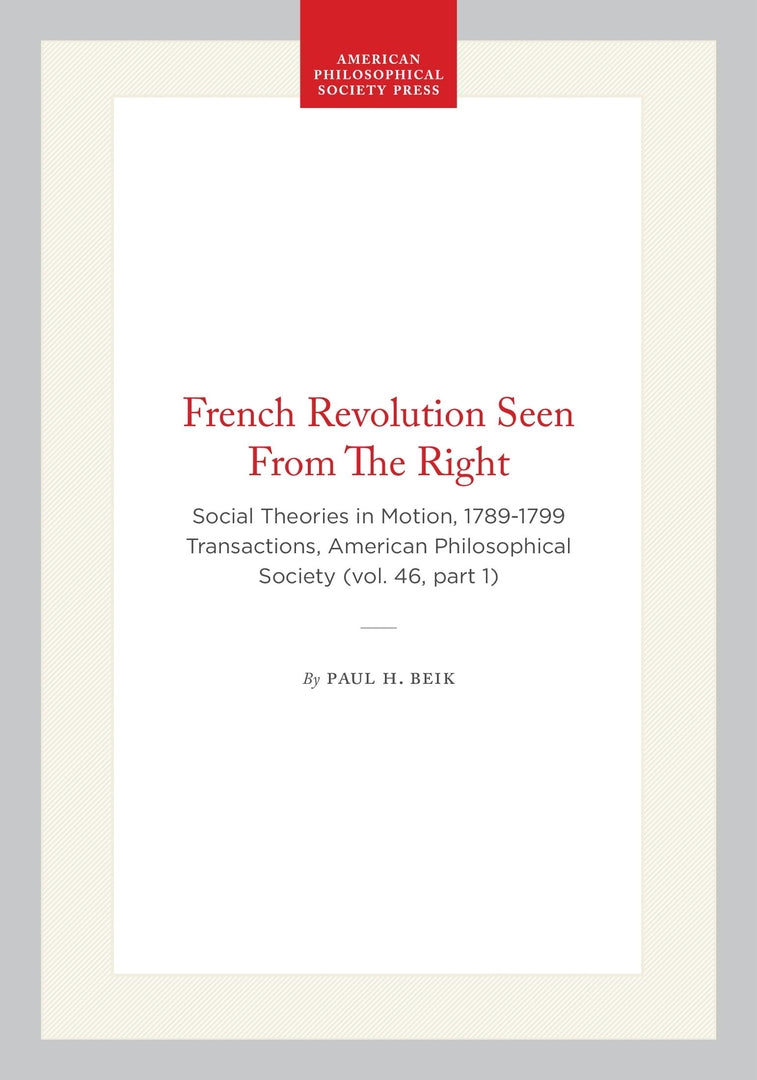 French Revolution Seen From The Right