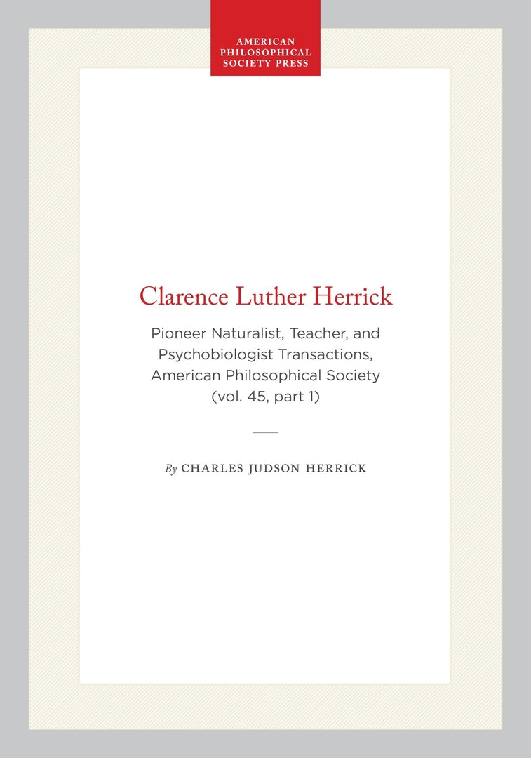 Cover image for Clarence Luther Herrick ISBN 9781422376836