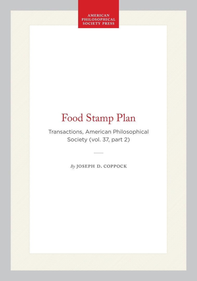 Cover image for Food Stamp Plan ISBN 9781422377161
