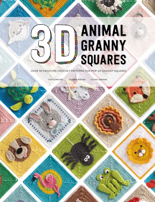 Book cover image for 3D Animal Granny Squares ISBN: 9781446309483