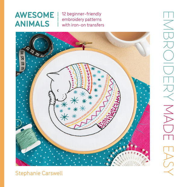 Cover image for Embroidery Made Easy: Awesome Animals, isbn: 9781446317570