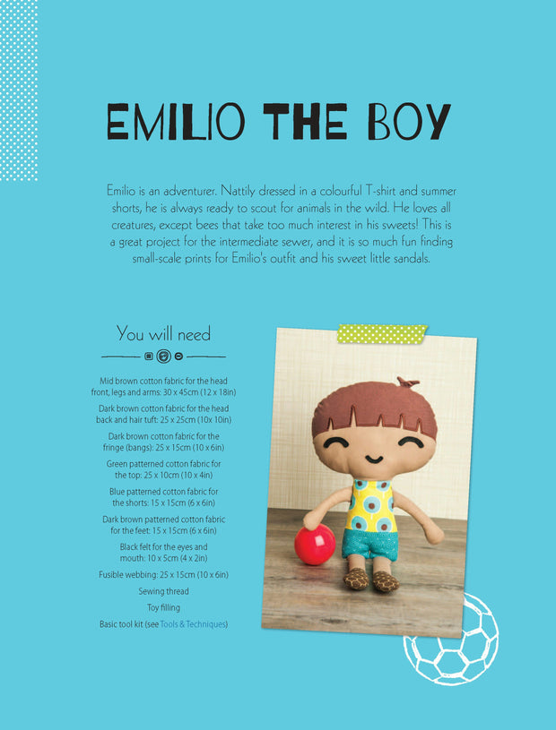 Cover image for Emilio the Boy Soft Toy Pattern, isbn: 9781446369937
